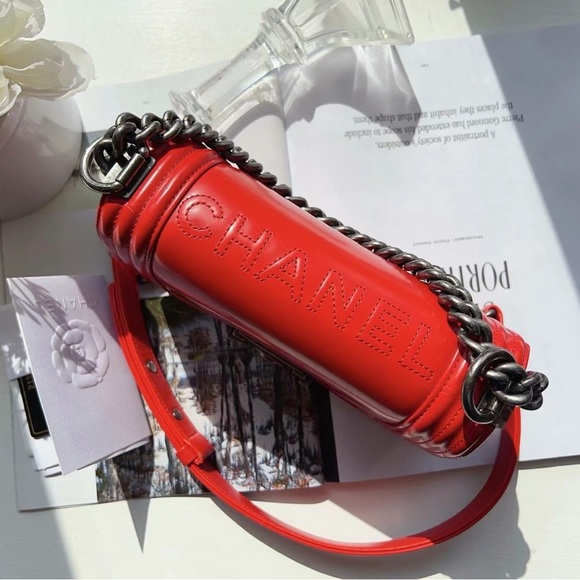 Chanel Reverso Boy Flap Bag Glazed Calfskin Small - Picture 5 of 5